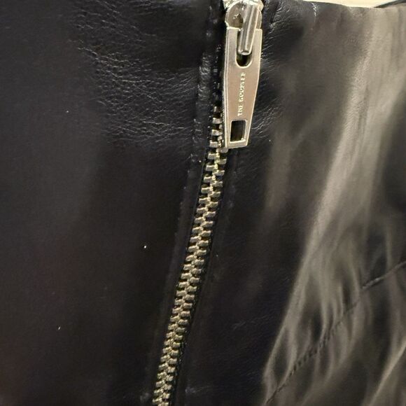 The Kooples Women's Black Ruffled High Faux Leather Mini Short Skirt Size 1 - Picture 11 of 11